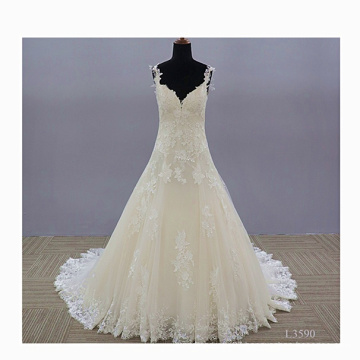 Embroidered Vestidos De Novia Princess Puffy Rhinestone Korean Wedding Dress